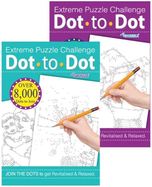 A4 Dot To Dot Adults Book Extreme Puzzle Anti-Stress Challenging Activity Book
