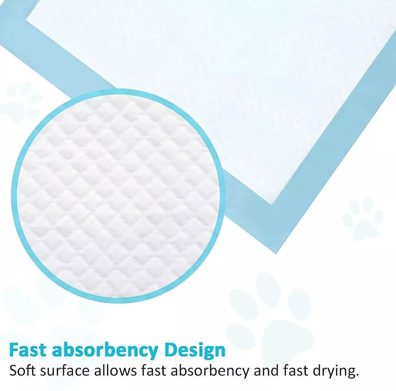 50 Pack Puppy Training Pads – Heavy Duty Super Absorbent Fast Drying Dog Toilet & Pee Pads