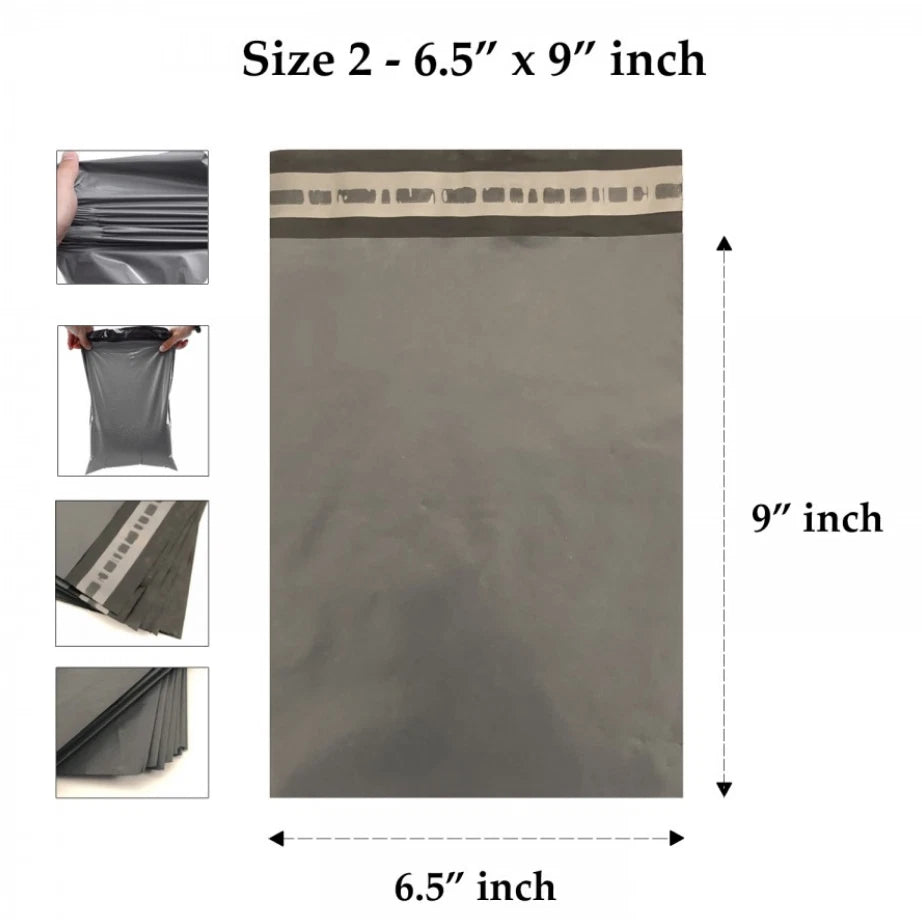 Grey Mailing Bags Postage Mixed Sizes Strong Poly Self Seal Plastic Postal UK