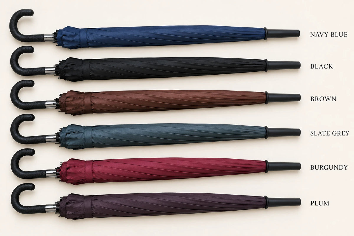 54” Large Umbrella Windproof Strong Brolly For Men Women Automatic Оpen Anti UV