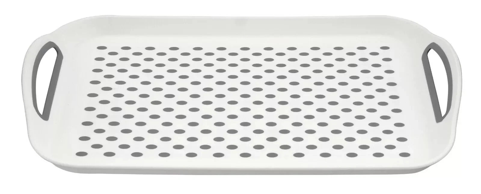 Serving Tray with Handles Non Slip Large Rectangle Food Dinner Drink Lap Tea