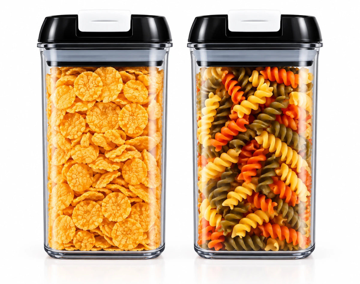 7 Pcs Food Storage Containers with Lids Airtight BPA Free Plastic Set Stackable