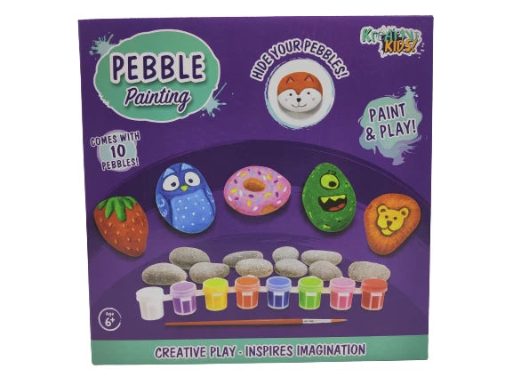 Kids Paint Your Own Pebbles Craft Kit – Children's Pebble Painting Art Set Gift