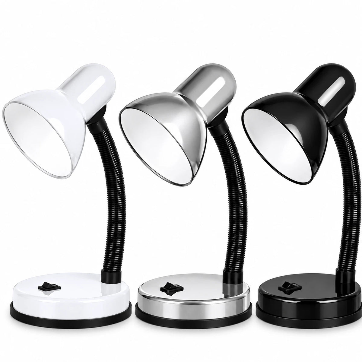 Flexible Desk Lamp Study Table Adjustable Lamp Home Office Reading Light On/Off