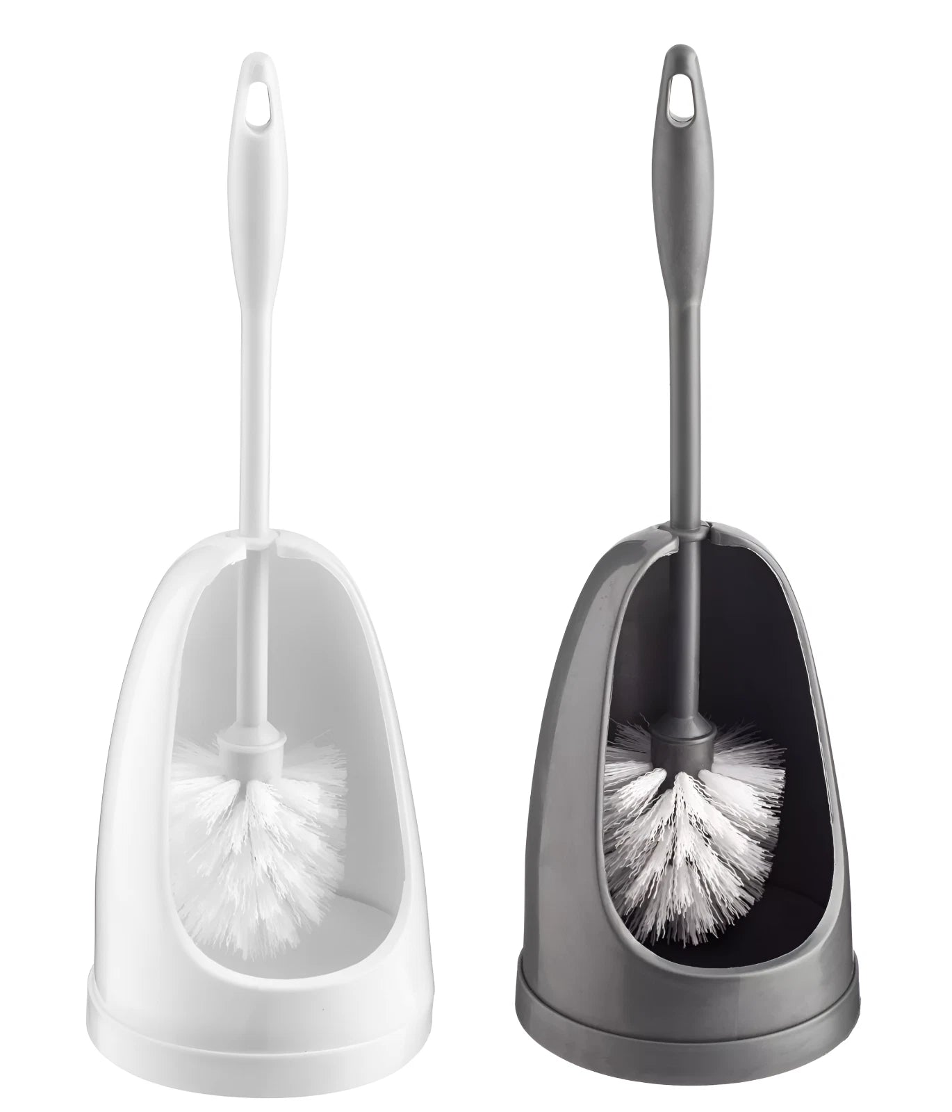 Toilet Brush and Holder Set Plastic Bathroom Accessories Cleaning Freestanding