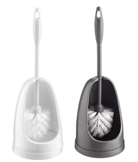 Toilet Brush and Holder Set – Freestanding Plastic Bathroom Cleaning Brush with Holder for Home Hygiene & Toilet Cleaning