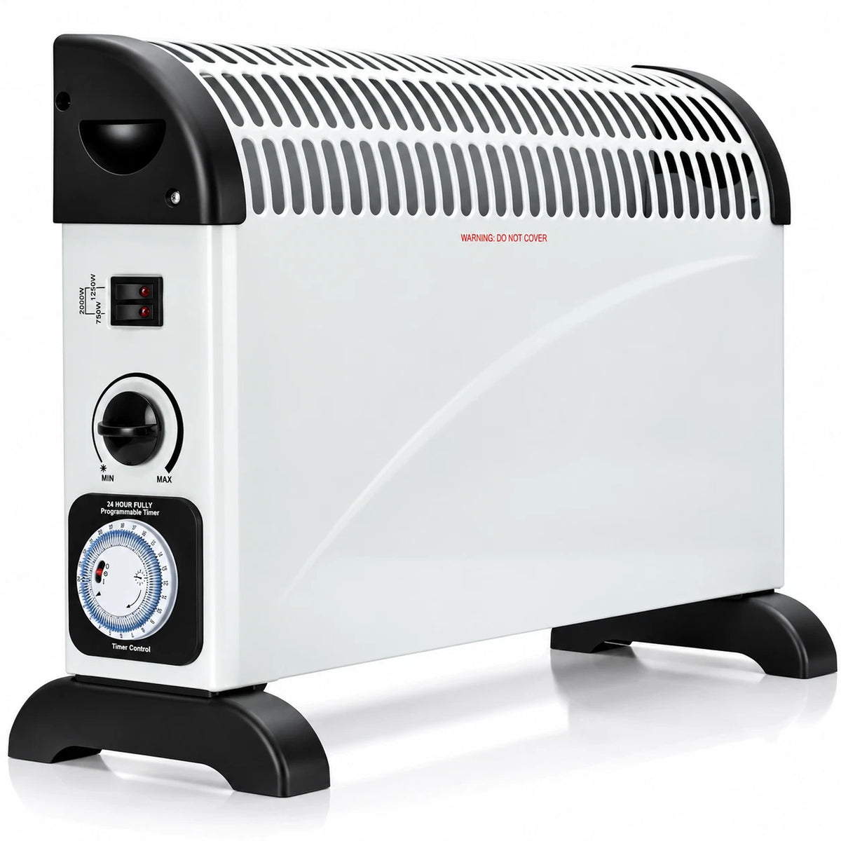 2000W Electric Convector Heater with 3 Heat Settings Timer & Thermostat 2kw