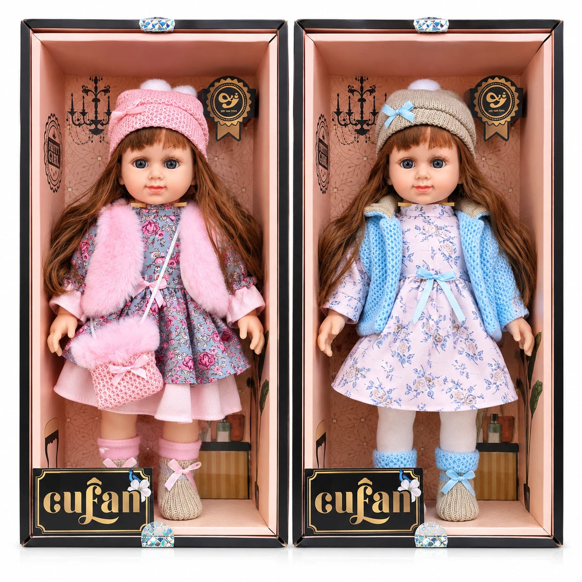 38cm Fashion Dolls With Stylish Outfit Clothes Girls Toys Musical Doll Xmas Gift