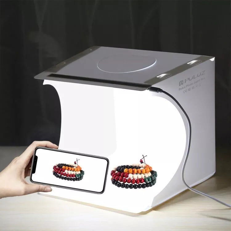 Portable Photo Studio Light Box – Foldable Photography Shooting Tent with Backdrop