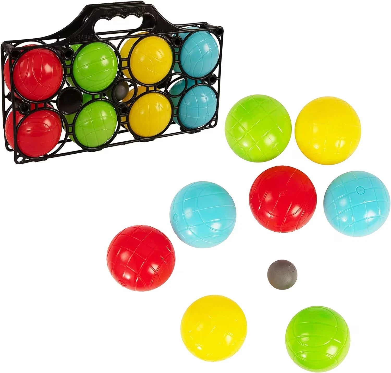 8 Piece French Boules Petanque Set – Garden Family Game with Jack Balls & Carry Case