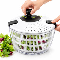 Salad Spinner 4L Lettuce Washer Vegetable Dryer Colander Strainer Drainer Bowl