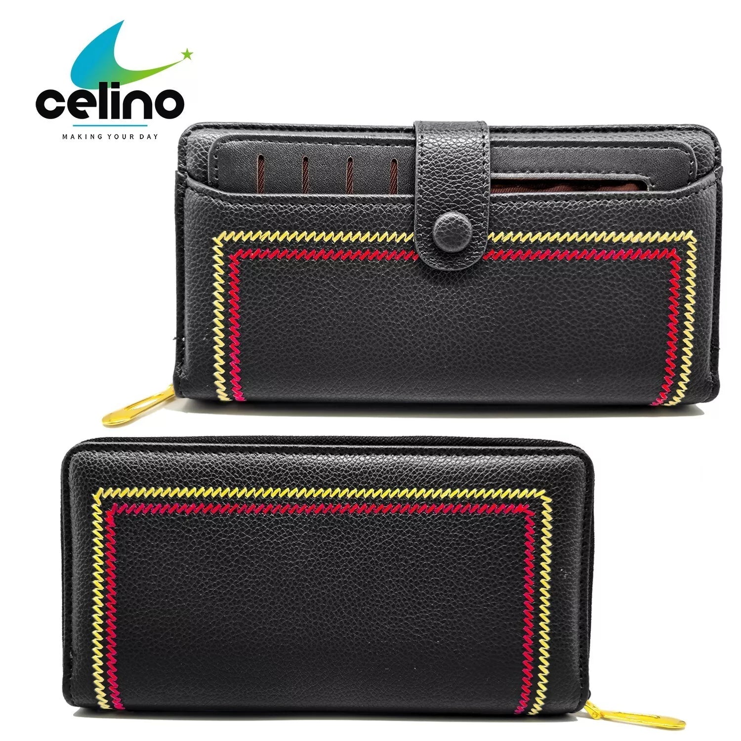 Women Wallet Money Purse Ladies PU Leather Zipper Coin Phone Card Holder UK