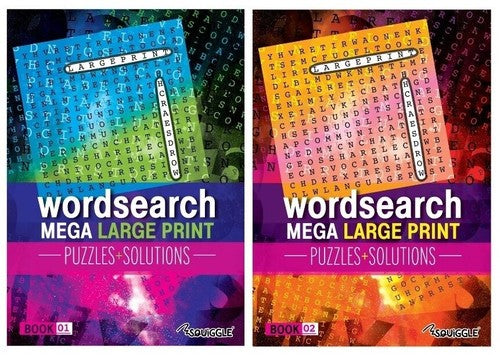 A4 Wordsearch Puzzle Book For Adults Kids Large Print Activity Travel Quiz