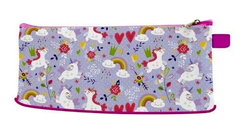 Cute Unicorn Pencil Case for Girls – Multi-Purpose Zipper Stationery & Makeup Cosmetic Storage Pouch Bag