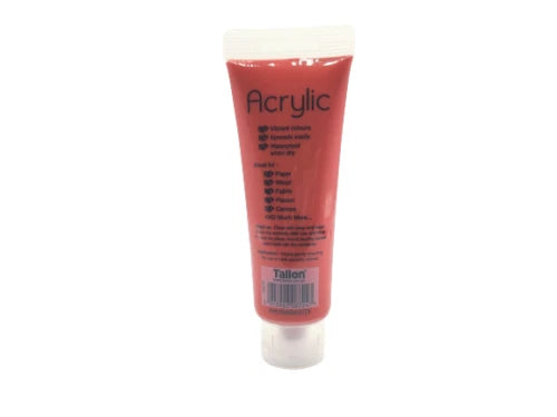 2pk Work of Art Acrylic Paint Tube Red Colours Crafts Artists Painter 120ml