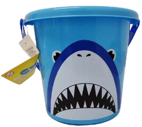 Pack of 3 Medium Kids Beach Water Buckets With Handle Sand Summer Outdoor Garden