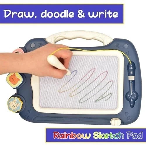 Magnetic Kids Writing Drawing Board Table Magic Writer Magnetic Slate Doodle Pad