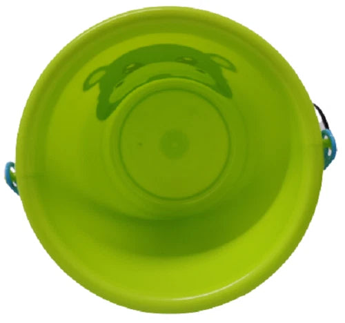 Pack of 3 Medium Kids Beach Water Buckets With Handle Sand Summer Outdoor Garden