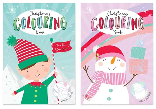 Share A4 Christmas Colouring Book Fun Activity Kids Children Boys Girls Snowman & Elf