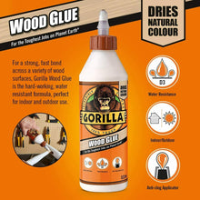 Load image into Gallery viewer, Gorilla Wood Glue 236ML Heavy Duty Indoor Outdoor Adhesive Water Resistant
