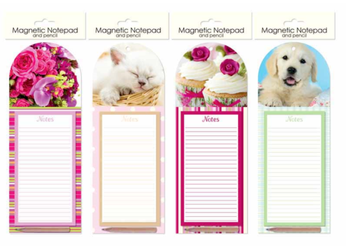Magnetic Shopping List Pad Notepad & Pencil To Do List Fridge Magnet New