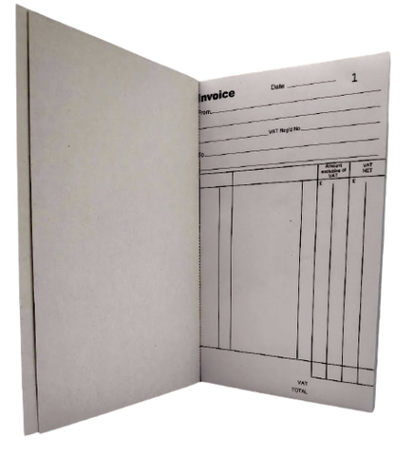 5 Pack A5 Duplicate Invoice & Receipt Books – Numbered NCR Carbonless Cash Receipt Books, 40 Pages Each