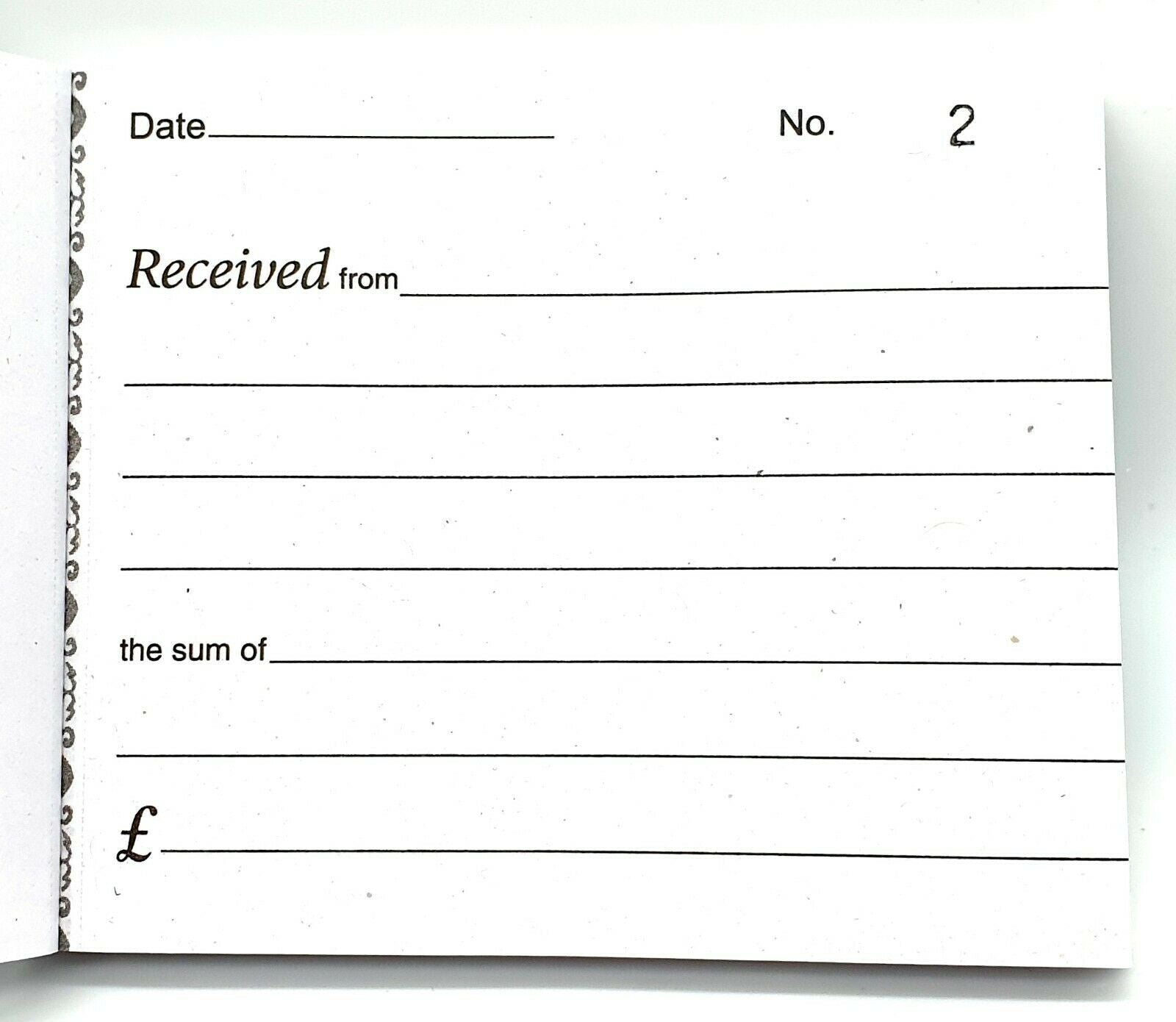 5 x HALF SIZE RECEIPT BOOK Small Invoice Duplicate Pad 80 Pages No Carbon Required