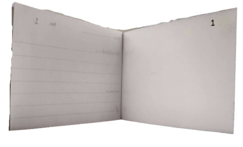 5 x HALF SIZE RECEIPT BOOK Small Invoice Duplicate Pad 80 Pages No Carbon Required