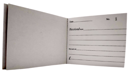 5 x HALF SIZE RECEIPT BOOK Small Invoice Duplicate Pad 80 Pages No Carbon Required