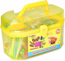 Load image into Gallery viewer, 200 Pc Children&#39;s Arts &amp; Craft Set Case Carry Handle Girls Boys Birthday Gift
