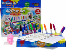 Load image into Gallery viewer, Wildlife Airflow Art Set Blow Pens Children Kids Colour Felt Tip Animal Stencils
