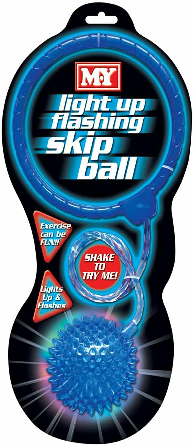 LED Light Up Ankle Skip Ball – Outdoor Skipping Hoop Ring Toy for Kids Garden Play & Exercise