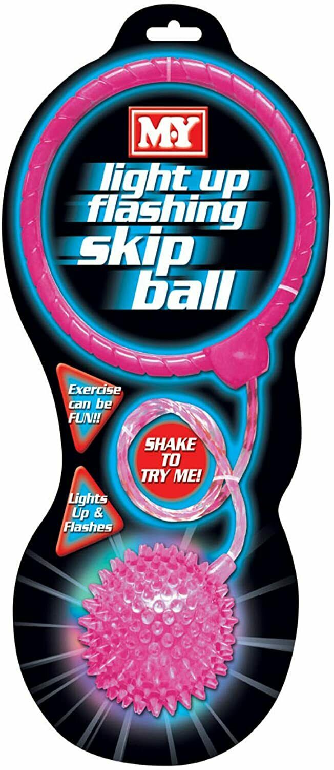 LED Light Up Ankle Skip Ball – Outdoor Skipping Hoop Ring Toy for Kids Garden Play & Exercise