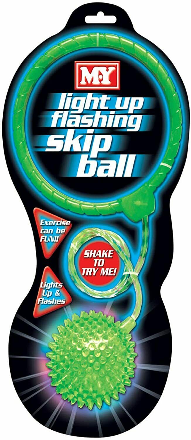 LED Light Up Ankle Skip Ball – Outdoor Skipping Hoop Ring Toy for Kids Garden Play & Exercise