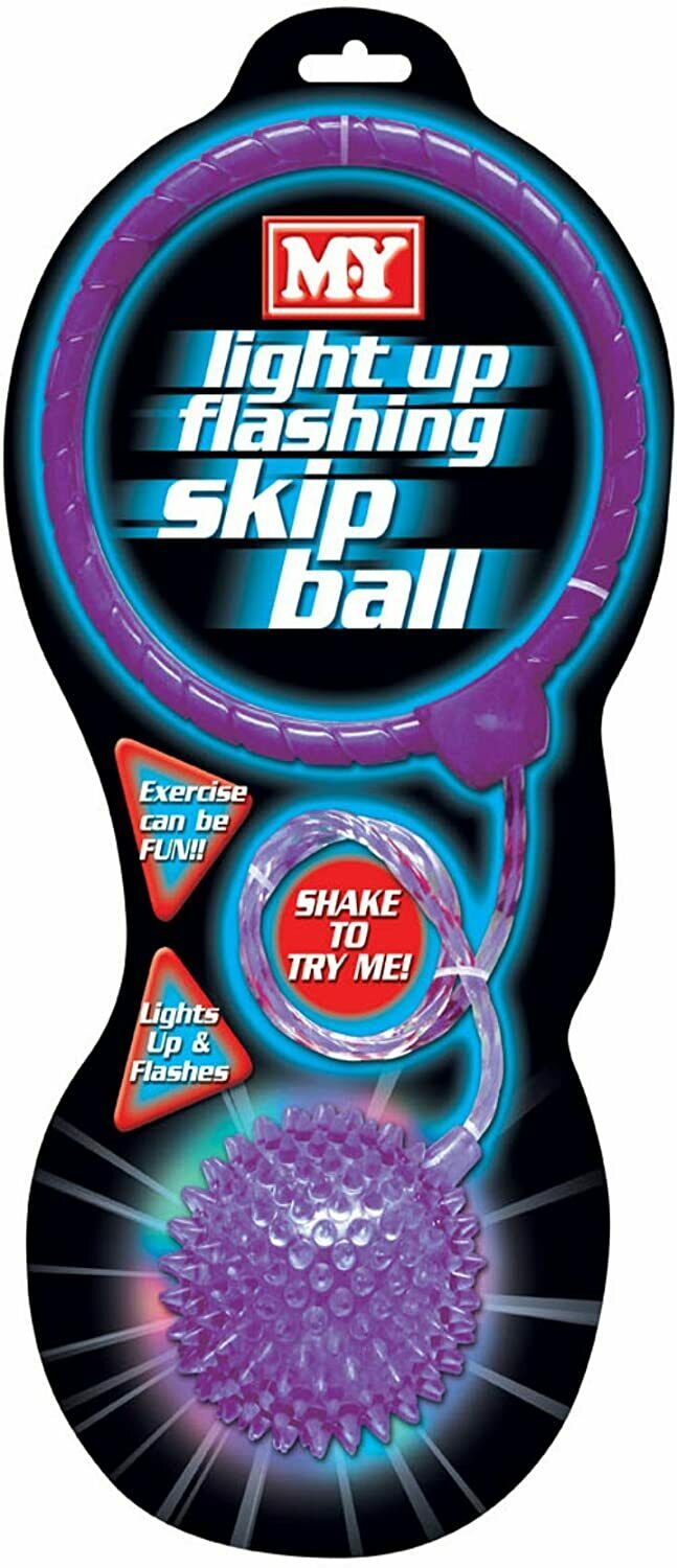 LED Light Up Ankle Skip Ball – Outdoor Skipping Hoop Ring Toy for Kids Garden Play & Exercise