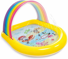 Load image into Gallery viewer, 58&quot; Intex Rainbow Arch Spray Childrens Swimming Paddling Outdoor Garden Pool
