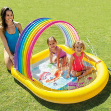 Load image into Gallery viewer, 58&quot; Intex Rainbow Arch Spray Childrens Swimming Paddling Outdoor Garden Pool
