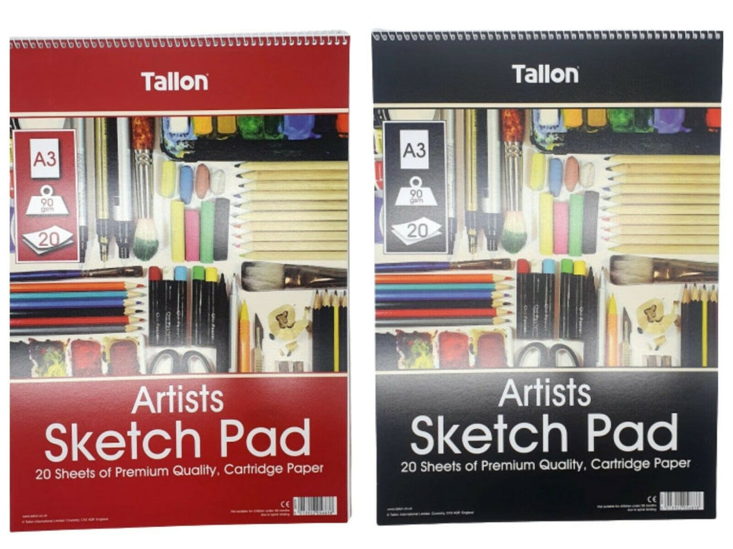 A3 Sketch Pad Book White Paper Artist Sketching Drawing Doodling Art Craft UK