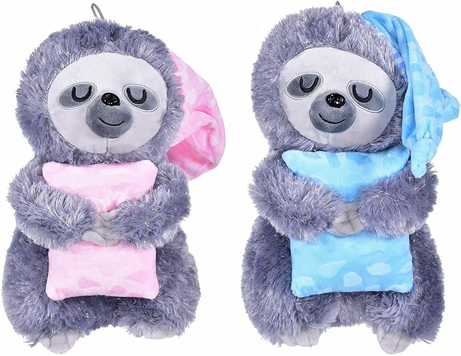 30cm Grey Plush Cuddly SLOTH Animal Soft Toy With Pillow Cute Teddy Kids Play