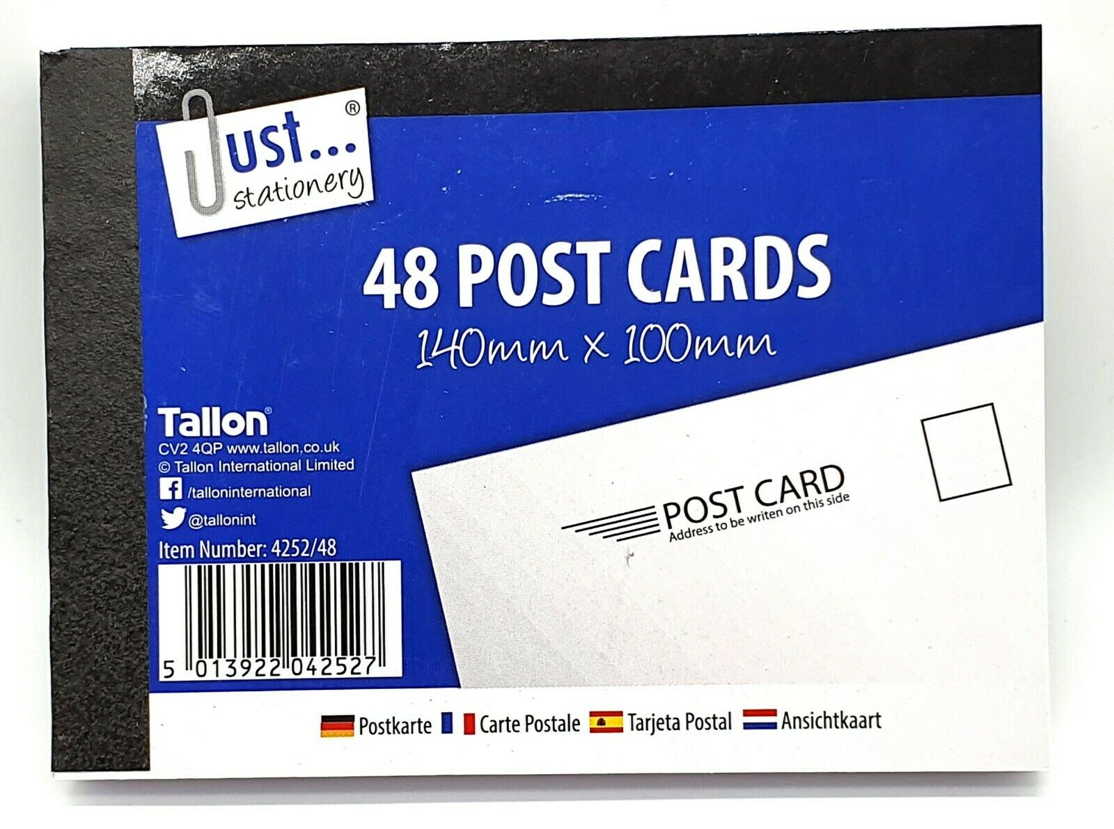 5 x 48 Plain White Blank Post Cards 140 x 100mm Mailing / Holiday / Competition