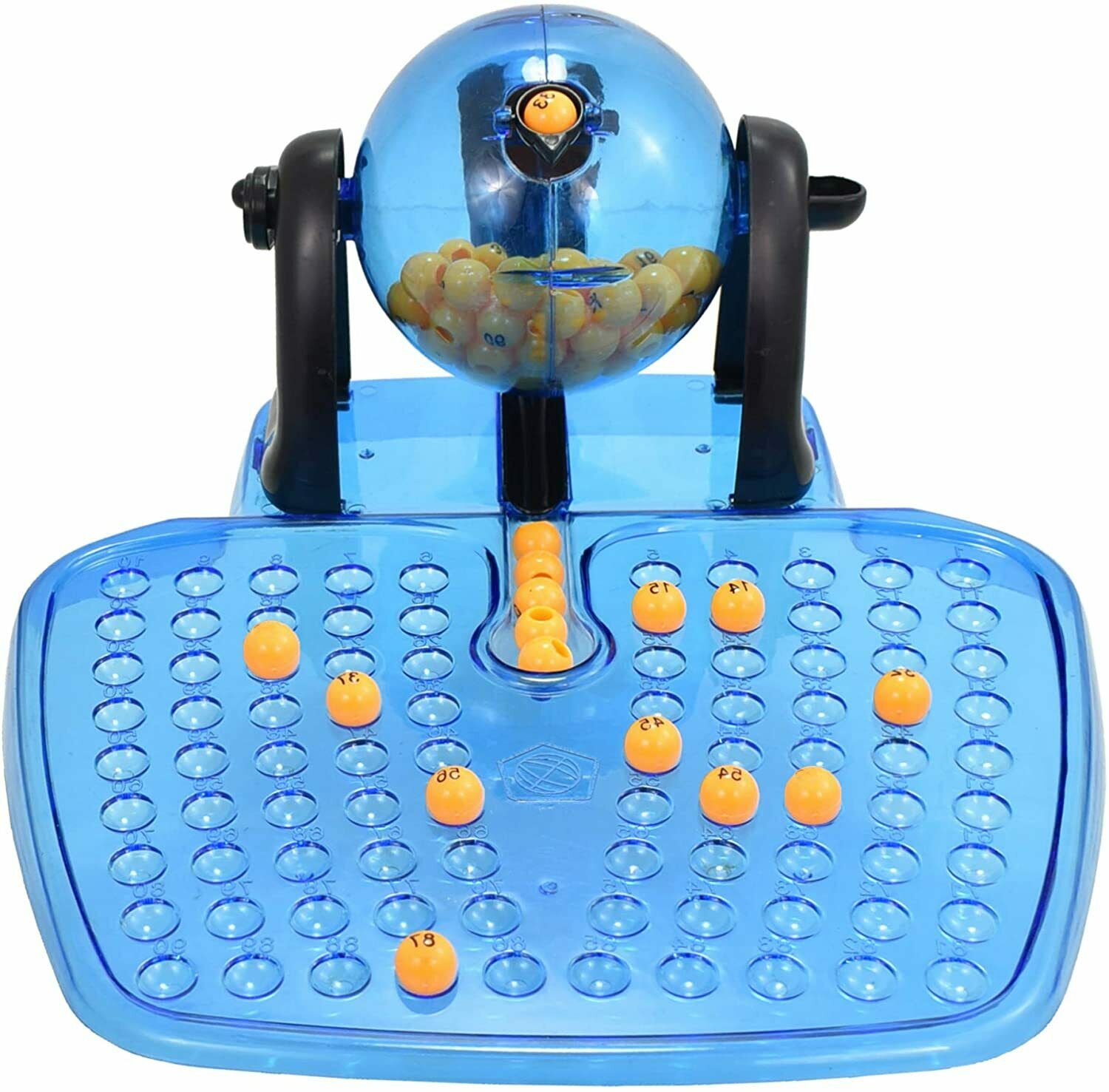 Large Traditional Bingo Game Family Revolving Ball Dispenser Machine Balls Cards