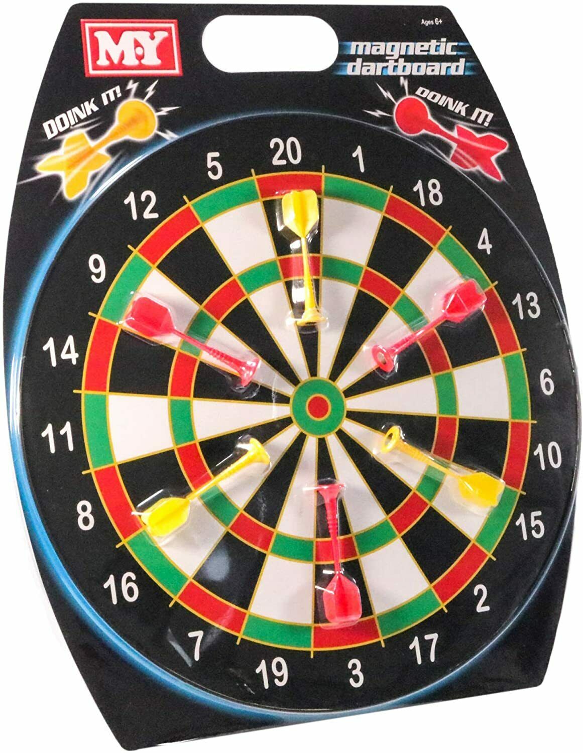 FULL SIZE 16" Magnetic Dartboard 6 Darts Family Party Kids Game Fun Gift New