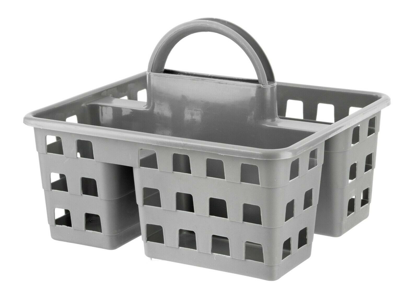Plastic Kitchen Storage Cleaning Carry Tray Caddy Tote Organiser with Handle New