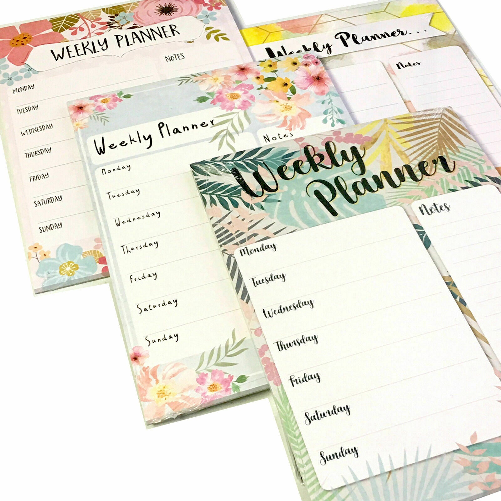 A4 Weekly Planner To Do List Desk Notepad Meal Plan Home Office Tear Off Sheets