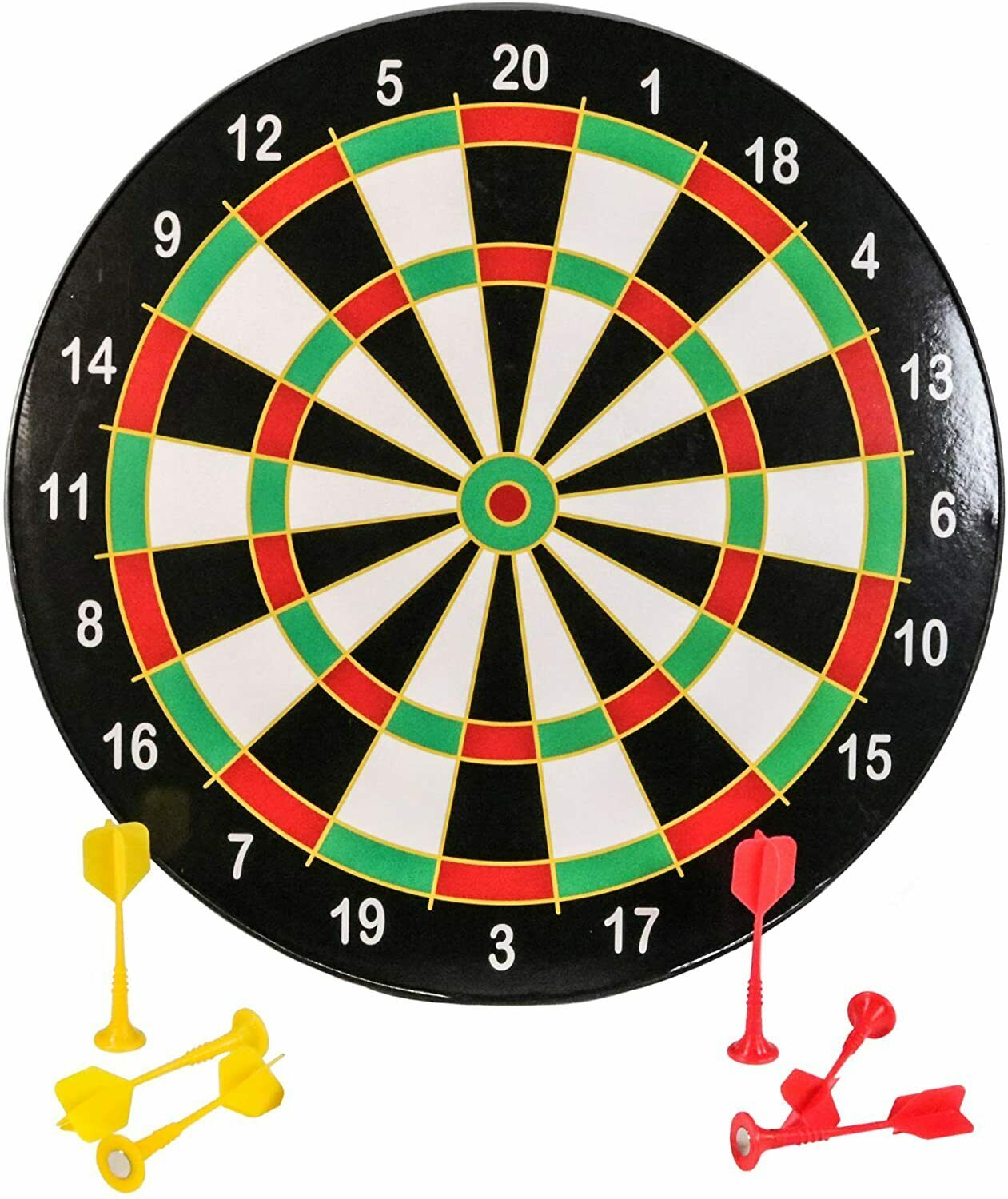 FULL SIZE 16" Magnetic Dartboard 6 Darts Family Party Kids Game Fun Gift New