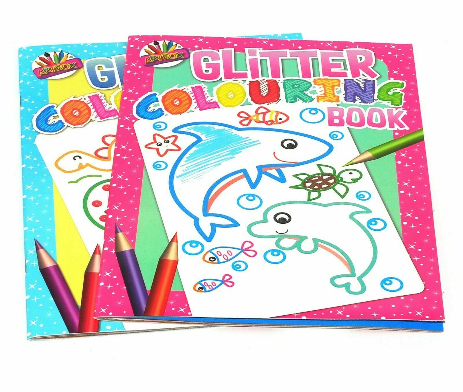 A4 Jumbo Glitter Colouring Book – Kids Travel Activity Art & Craft Book for Children