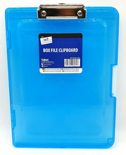 Load image into Gallery viewer, A4 CLIPBOARD BOX FILE DURABLE TRANSPARENT OUTDOOR FILING OFFICE STORAGE CASE NEW
