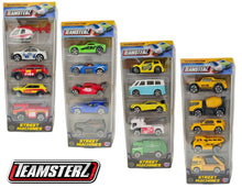 Load image into Gallery viewer, Teamsterz 5pk Street Cars Set Construction Vehicles Racing Car Boys Play Toy New
