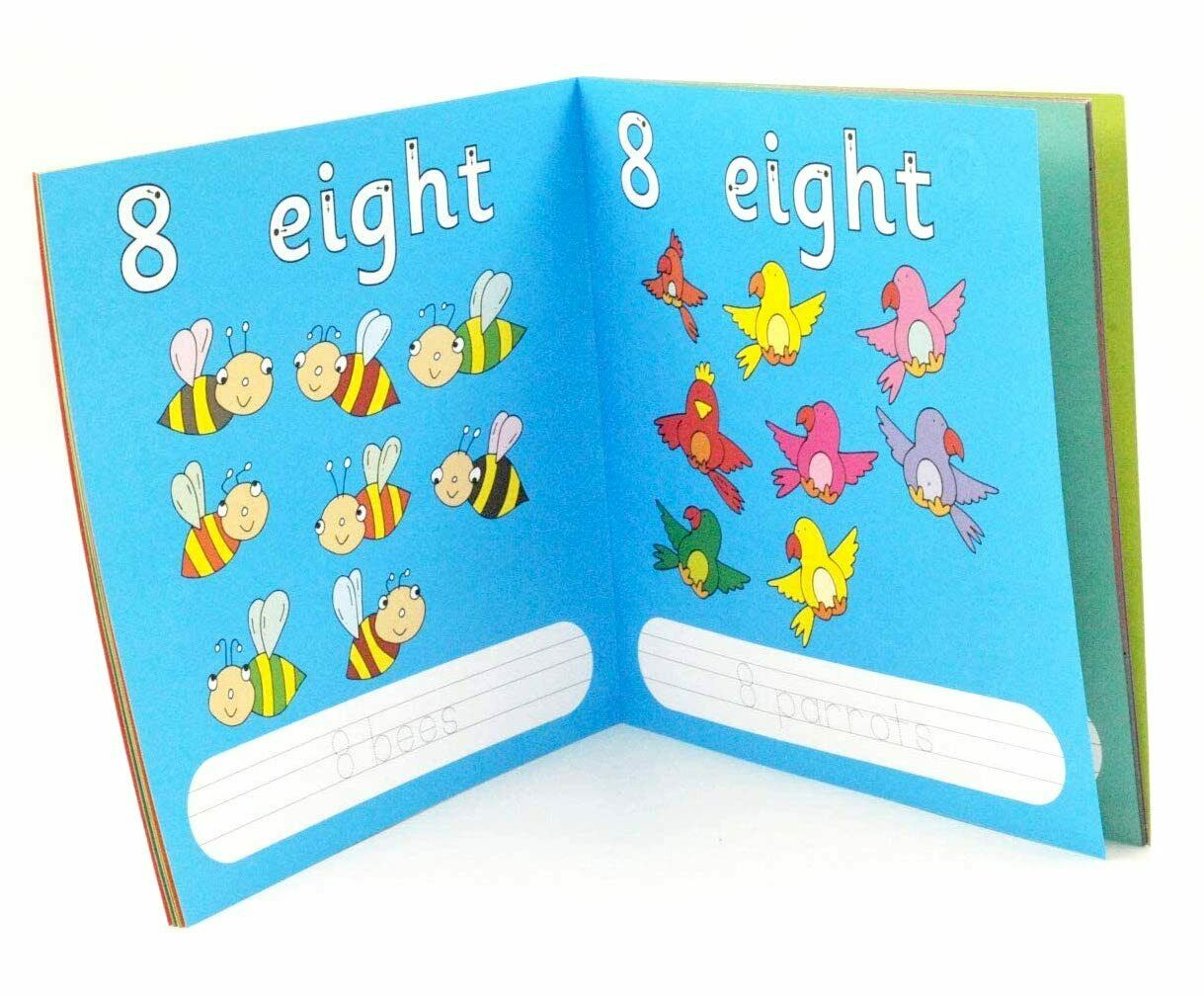 Kids Home Learning Books Reading Writing Alphabet Numbers Educational Activity