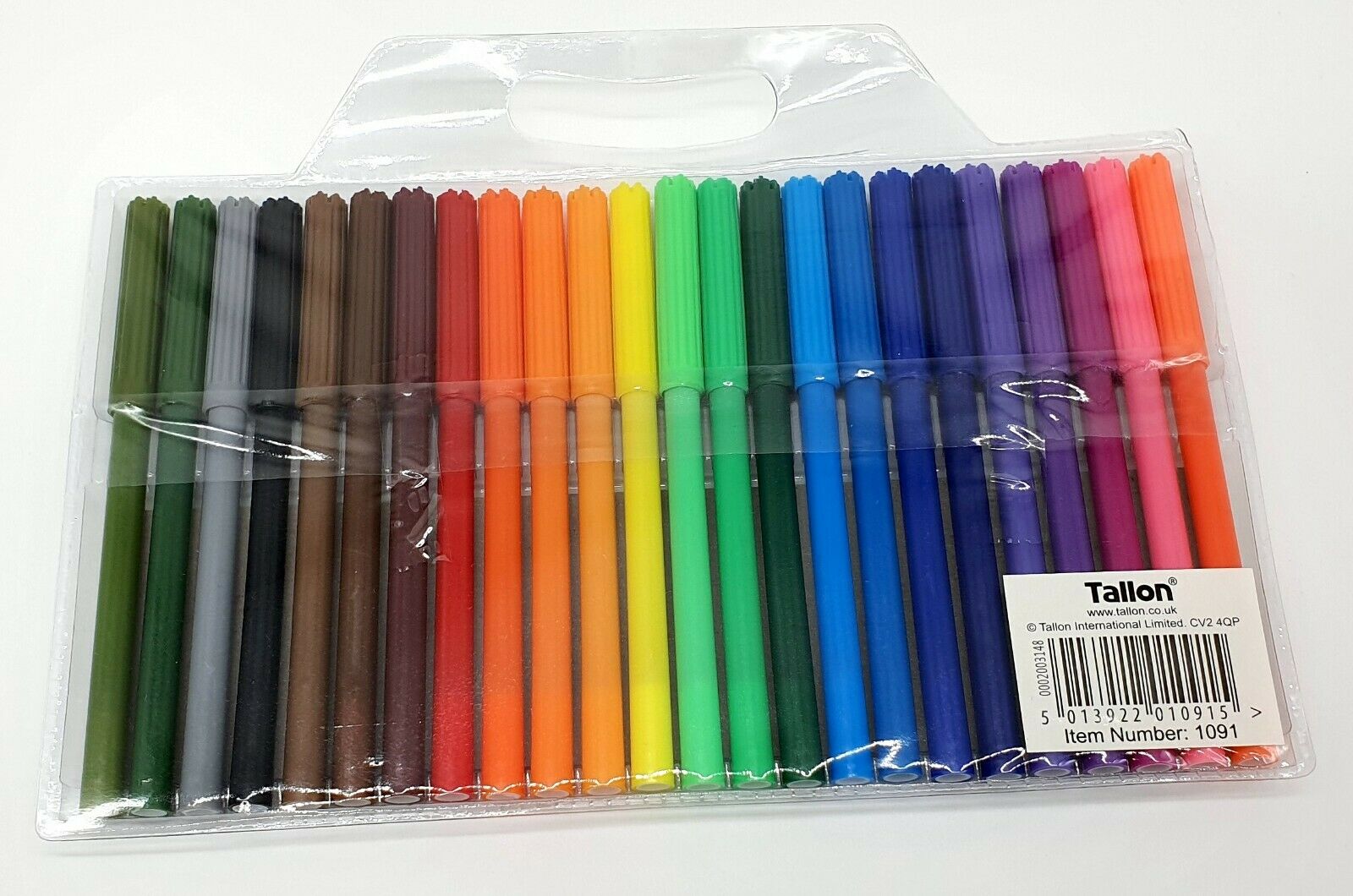 24 x Coloured Felt Tip Pens Set Adult & Kids Childrens Colouring Fine Fibre Pens